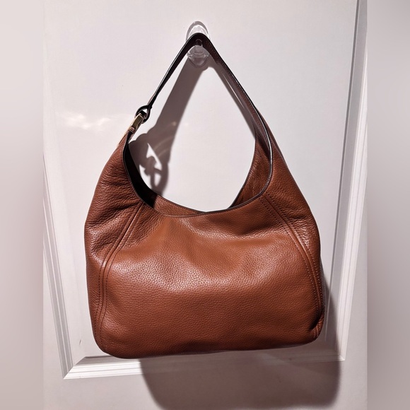 Michael Kors Leather Hobo Bag With Matching Wallet Brown - Picture 2 of 13